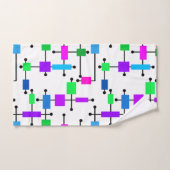 Cool Color Grid Bad Handdoek (Handdoek)