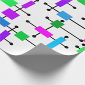 Cool Color Grid Cadeaupapier (Hoek)