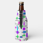 Cool Color Grid Flesjeskoeler (Fles Achterkant)