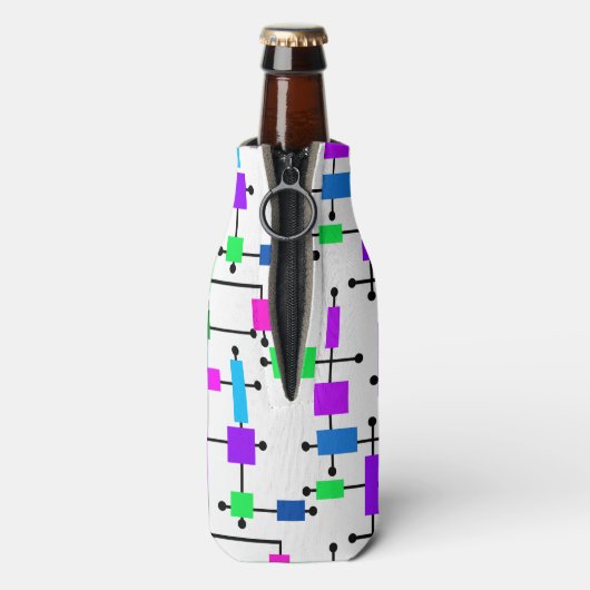 Cool Color Grid Flesjeskoeler (Fles Achterkant)