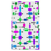 Cool Color Grid Klein Cadeauzakje (Achterkant)