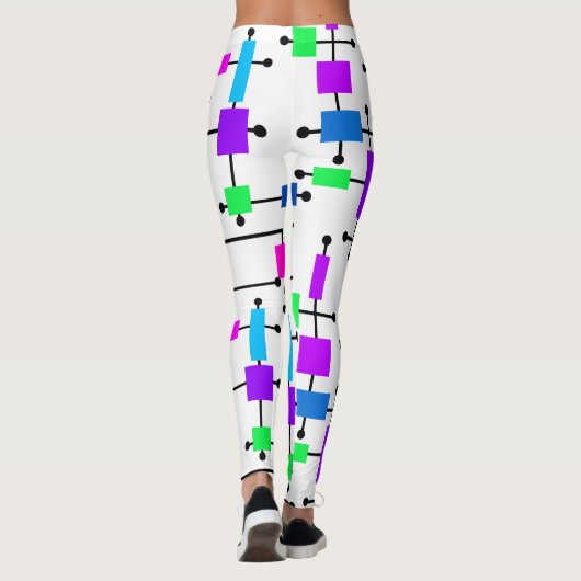 Cool Color Grid Leggings (Achterkant)