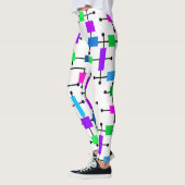 Cool Color Grid Leggings (Links)