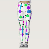 Cool Color Grid Leggings (Voorkant)