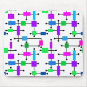 Cool Color Grid Muismat (Voorkant)