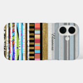 Cool Color Stripes Aangepast Case-Mate iPhone Case (Achterkant (horizontaal))