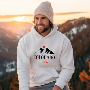 Cool Colorado USA Bergen met Star Light-Color Hoodie