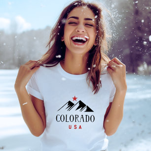 Cool Colorado USA Bergen met Star Light-Color T-shirt