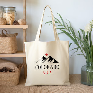 Cool Colorado USA Bergen met Star Light-Color Tote Bag