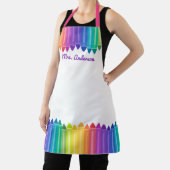 Cool Colored Crayons personaliseren Apron Schort (Insitu)