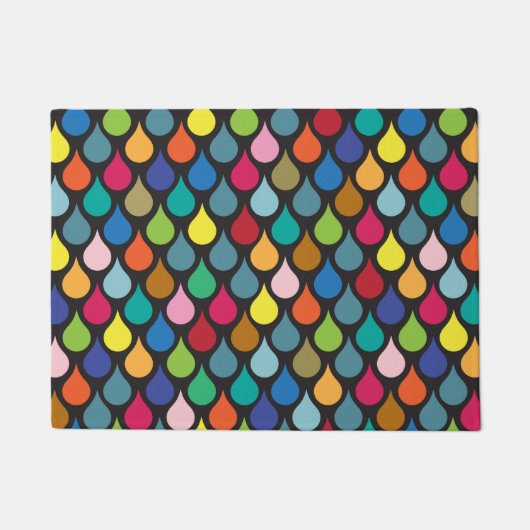 Cool Colorful Animal Scale Patroon Deurmat (Voorkant)