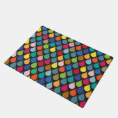 Cool Colorful Animal Scale Patroon Deurmat (Schuin)