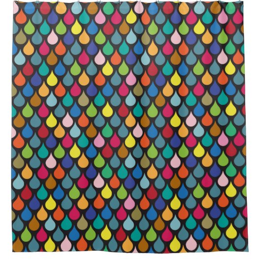 Cool Colorful Animal Scale Patroon Douchegordijn (Voorkant)