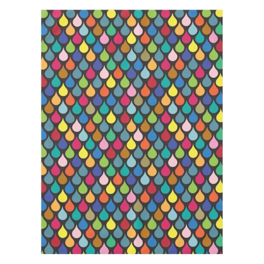 Cool Colorful Animal Scale Patroon Tafelkleed (Voorkant)