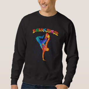 Cool Colorful Breakdans & Hip Hop Music Grafisch Trui