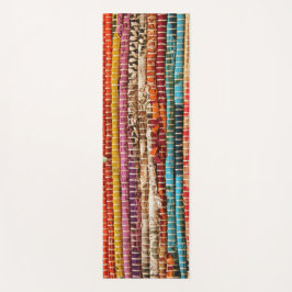 Cool Colorful Carpet Boho Rag Pattern Fitness Yogamat
