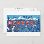 Cool Colorful Denver Briefkaart (Voorkant / Achterkant)
