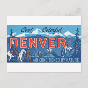 Cool Colorful Denver Briefkaart