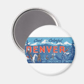 Cool Colorful Denver Magneet (Voorkant / Achterkant)
