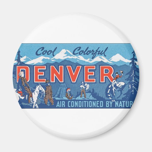 Cool Colorful Denver Magneet (Voorkant)
