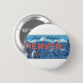Cool Colorful Denver Ronde Button 5,7 Cm (Voorkant /achterkant)