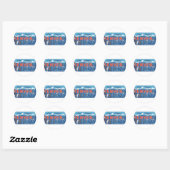 Cool Colorful Denver Ronde Sticker (Vel)