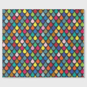 Cool Colorful Dragon Scale Patroon Cadeaupapier (Vlak)