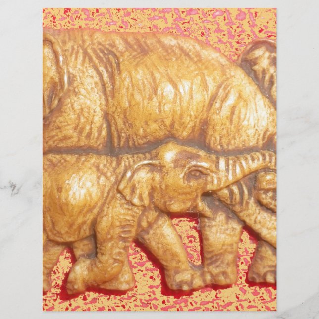 Cool Colorful Elephant Family (Voorkant)