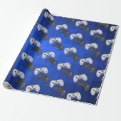 Cool Colorful Gamer Video Game Cadeaupapier (Uitgerold)