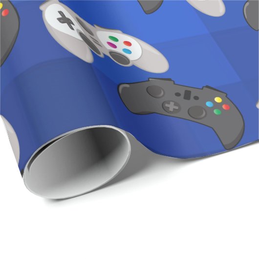 Cool Colorful Gamer Video Game Cadeaupapier (Rol Hoek)