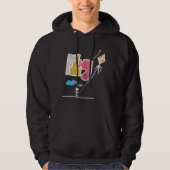 Cool Colorful Graffiti Flying Kite Hoodie (Voorkant)