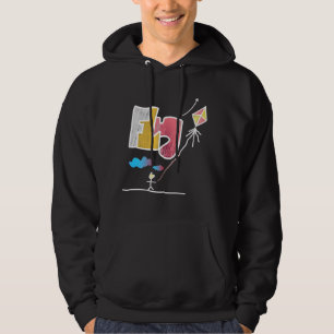 Cool Colorful Graffiti Flying Kite Hoodie