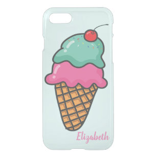 Cool Colorful Ice Cream Cones - Persoonlijk iPhone SE/8/7 Hoesje