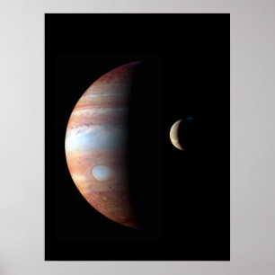 Cool Colorful Jupiter en Io Poster