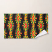 Cool Colorful Kente Pattern Bad Handdoek (Handdoek)