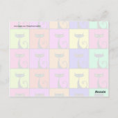 Cool Colorful Kitty Cat Pop Art Briefkaart (Achterkant)