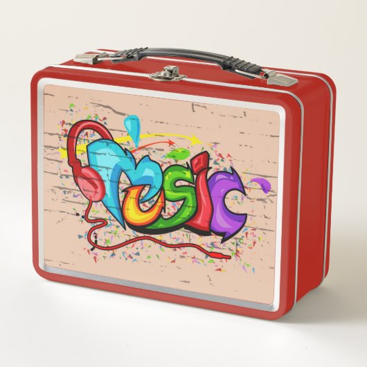 Cool Colorful Music Graffiti (Voorkant)