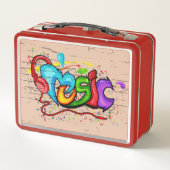 Cool Colorful Music Graffiti (Achterkant)