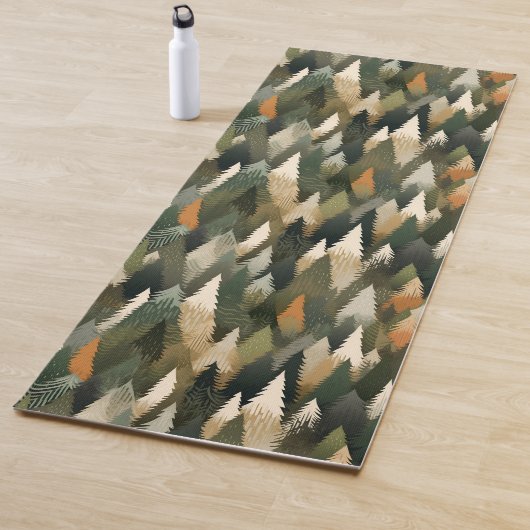 Cool Colorful Nature Pattern Rustic Forest Yogamat (In situ)