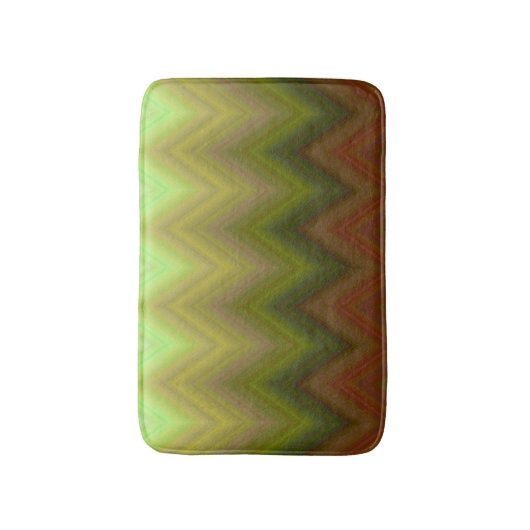 Cool Colorful Ombre Zigzag Chevron Pattern Badmat (Voorkant Verticaal)