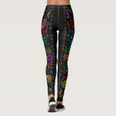 Cool Colorful Paisley Pattern Leggings (Achterkant)