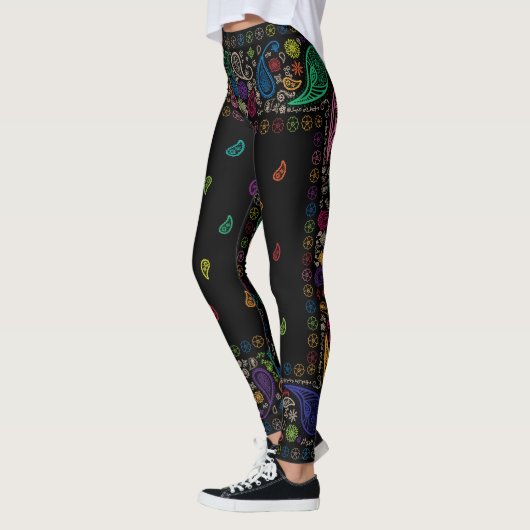 Cool Colorful Paisley Pattern Leggings (Links)