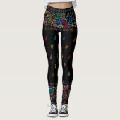 Cool Colorful Paisley Pattern Leggings (Voorkant)