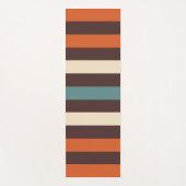 Cool Colorful Retro Stripes Yogamat (Voorkant)
