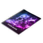 Cool colorful skull. Your Name Notitieboek (Linkerzijde)