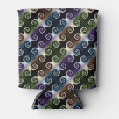 COOL Colorful Spiral Abstract Patroon Blikjeskoeler (Voorkant)