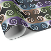 COOL Colorful Spiral Abstract Patroon Cadeaupapier (Rol Hoek)