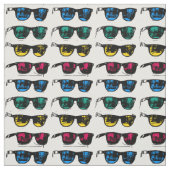 Cool Colorful Sunbril Illustration Stof (Swatch)