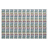 Cool Colorful Sunbril Illustration Stof (Fat Quarter)