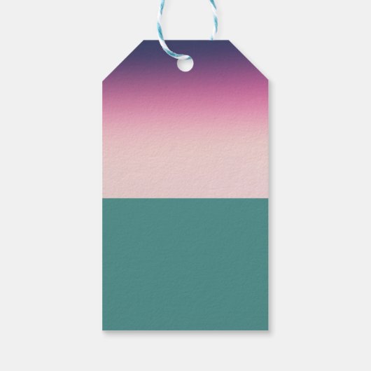 Cool Colorful Waterverf Ice crème Cadeaulabel (Achterkant)